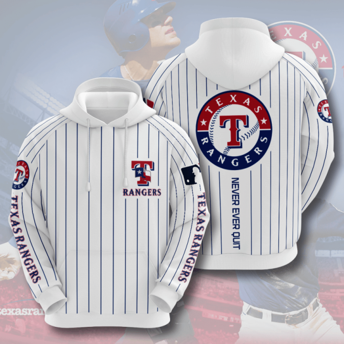 Texas Rangers 3D Hoodie