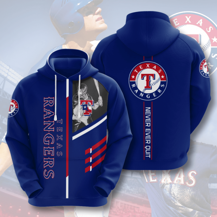 Texas Rangers 3D Hoodie