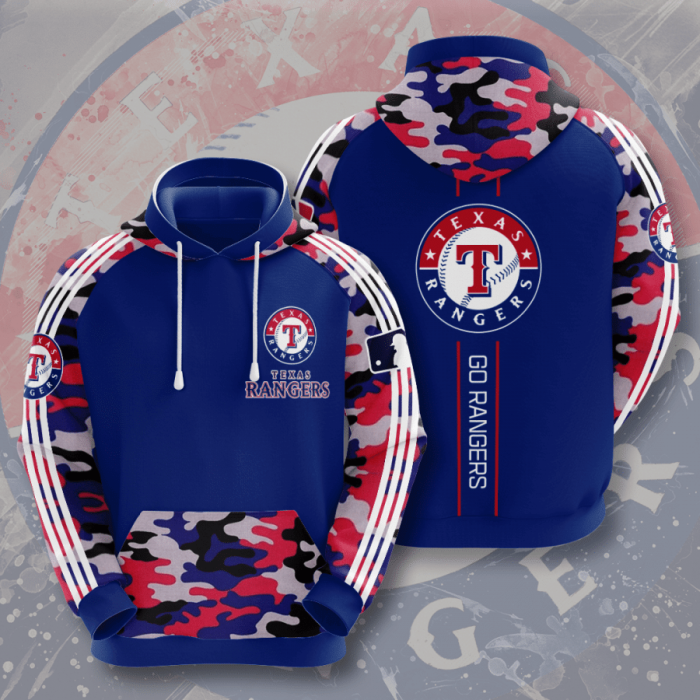 Texas Rangers 3D Hoodie