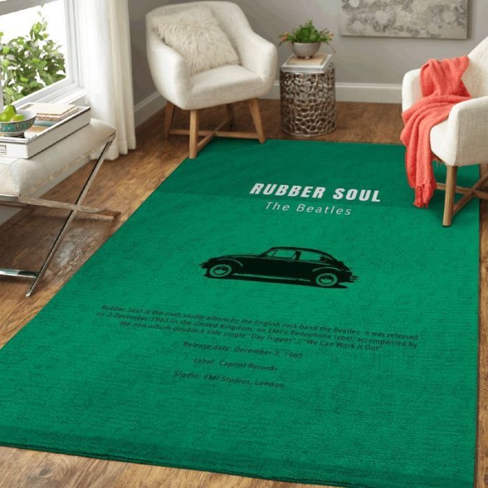 The Beatles Band Rubber Soul Album By The Legend Beatles Area Rug Living Room Rug Home Decor Floor Decor