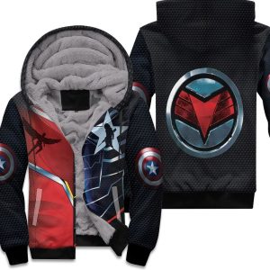 The Falcon And The Winter Soldier Half Costume Style Unisex Fleece Hoodie