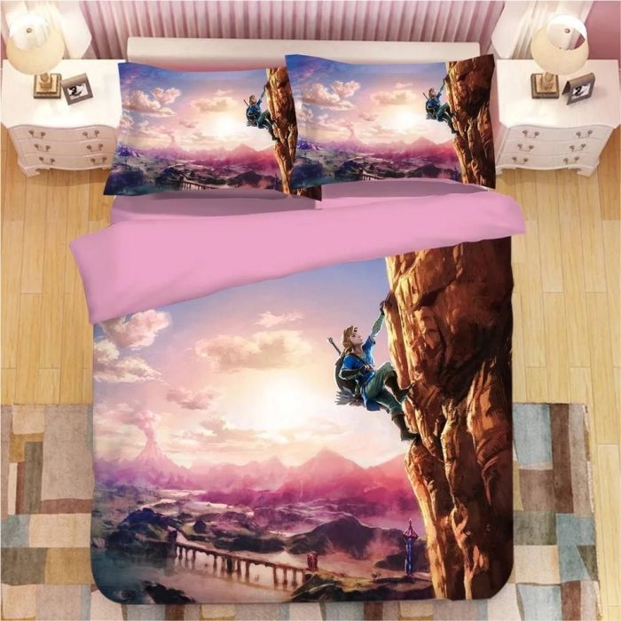 The Legend of Zelda Link #4 Duvet Cover Pillowcase Bedding Set Home Decor