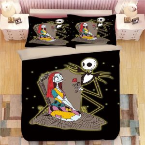 The Nightmare Before Christmas Jack Skellington #2 Duvet Cover Pillowcase Bedding Set