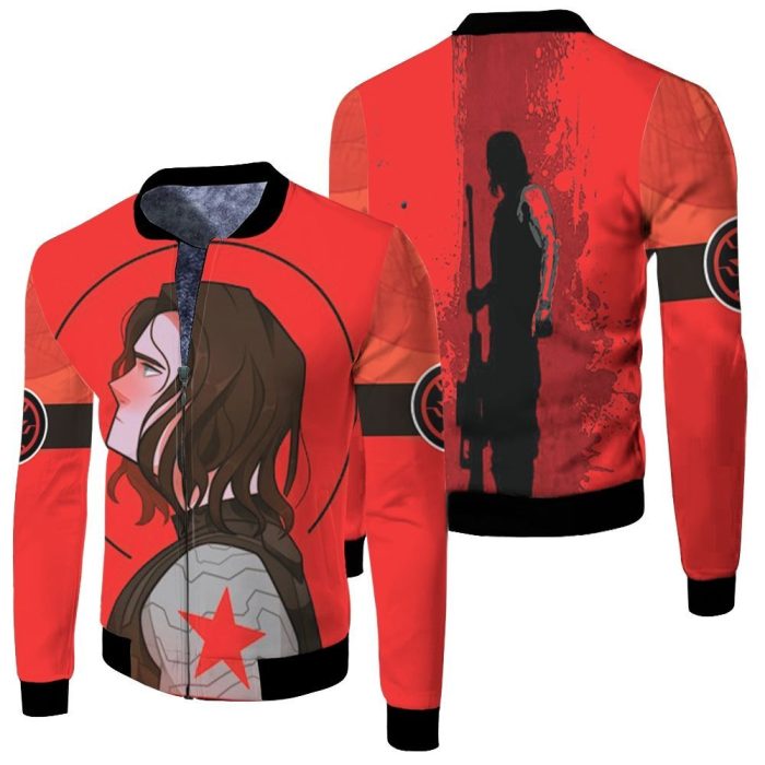 The Winter Soldier The Sadness Of Killer Fleece Bomber Jacket