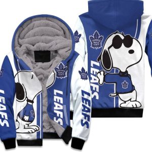 Toronto Maple Leafs Snoopy Lover 3D Printed Unisex Fleece Hoodie