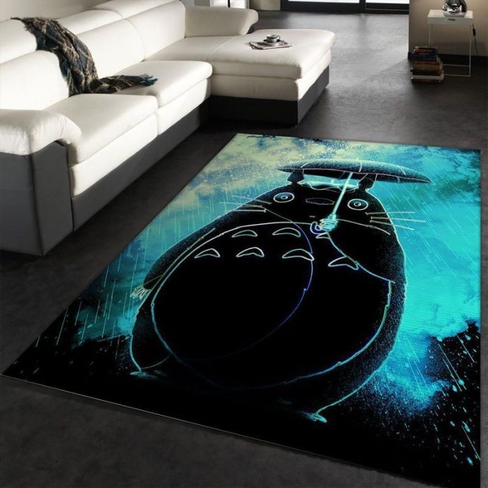 Totoro My Neighbor Totoro Area Rug Living Room And Bed Room Rug Home Decor Floor Decor