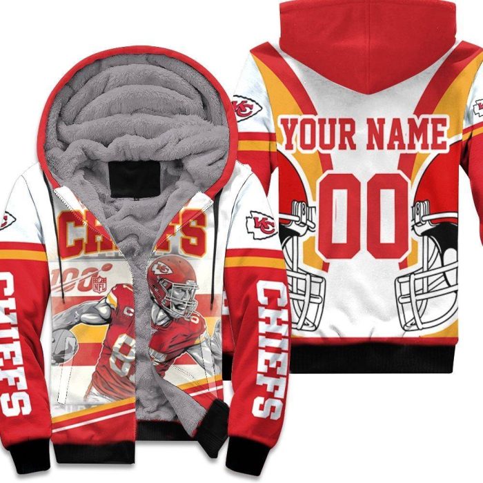 Travis Kelce 87 Kansas City Chiefs Afc West Division Champions Super Bowl 2021 Personalized Unisex Fleece Hoodie