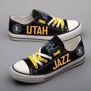 Utah Jazz NBA Basketball 2 Gift For Fans Low Top Custom Canvas Shoes LT0317