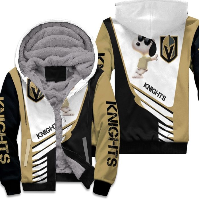 Vegas Golden Knights Snoopy For Fans 3D Unisex Fleece Hoodie