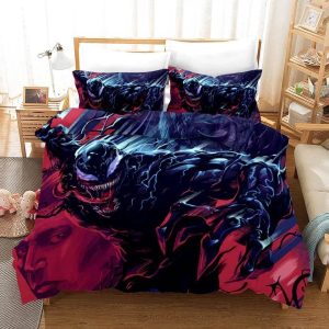 Venom Spiderman #17 Duvet Cover Pillowcase Bedding Set Home Decor