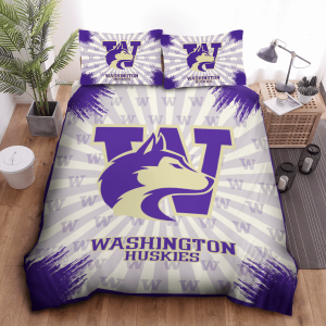 Washington Huskies Duvet Cover Pillowcase Bedding Set BS2927