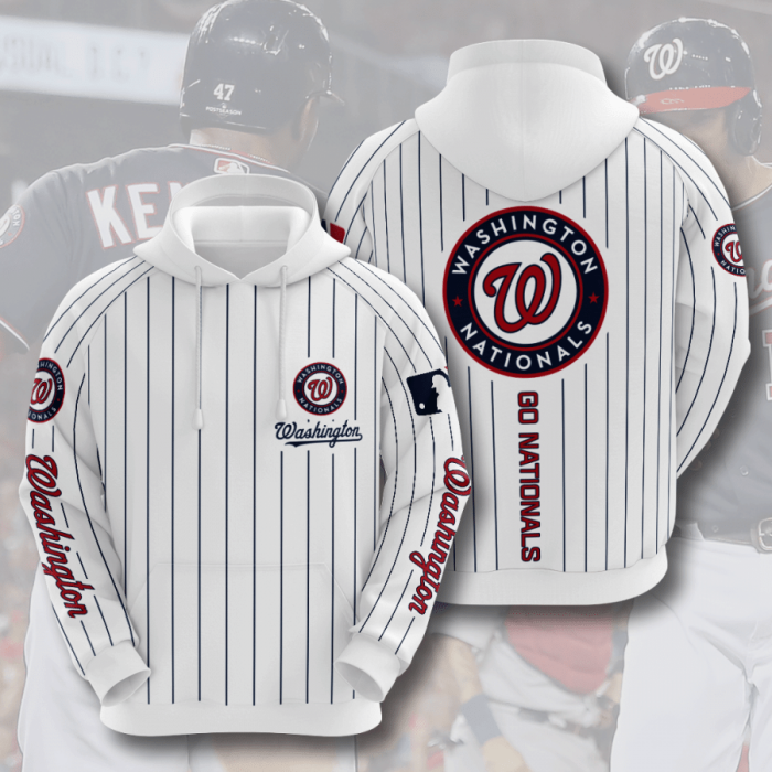 Washington Nationals 3D Hoodie