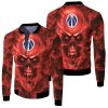 Washington Wizards NBA Fans Skull Fleece Bomber Jacket