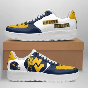West Virginia Mountaineers Nike Air Force Shoes Unique Football Custom Sneakers AF1065
