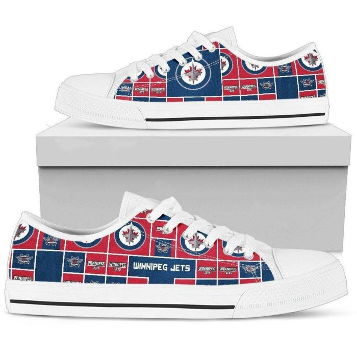 Winnipeg Jets NHL Hockey 2 Low Top Sneakers Low Top Shoes