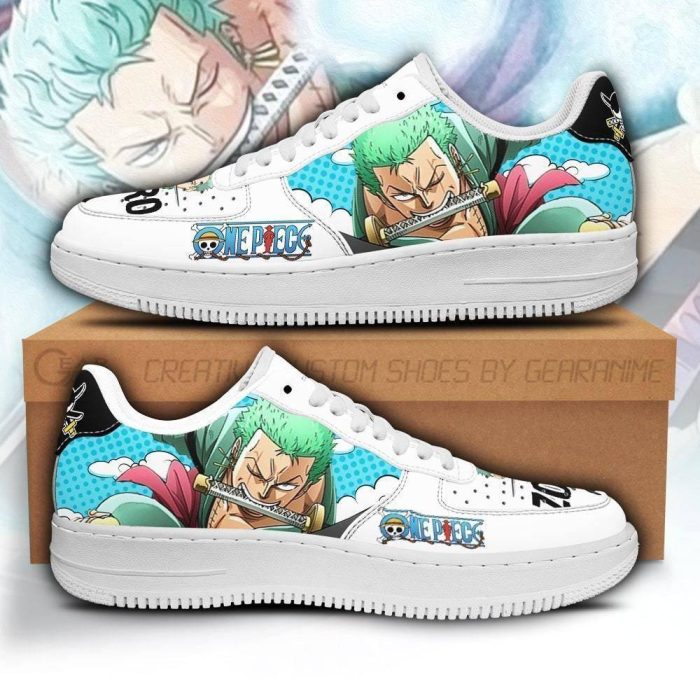 Zoro Nike Air Force Shoes Unique One Piece Anime Custom Sneakers