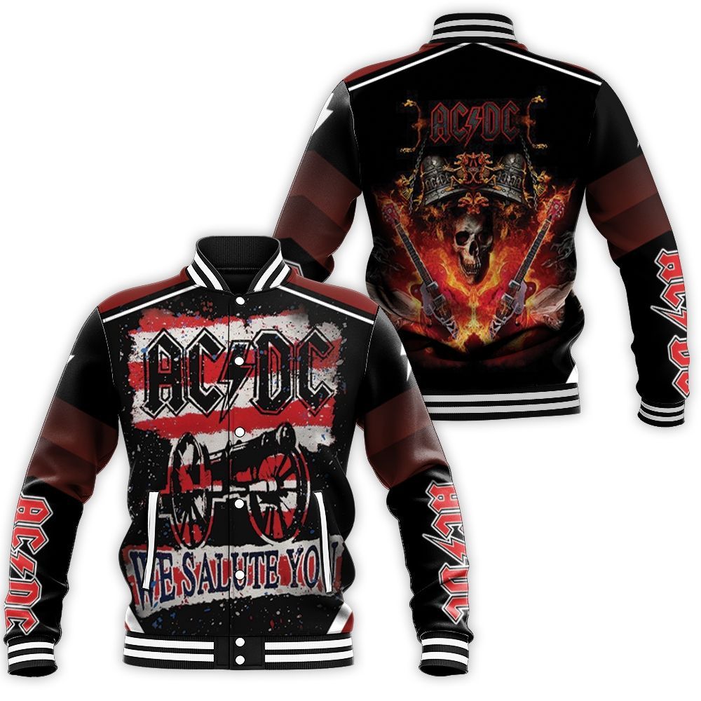Acdc We Salute You Arsenal Baseball Jacket BJ1722 – We sell presents ...