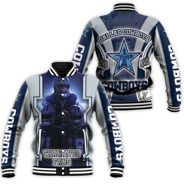 Dallas Cowboy Thank You Fans Nfc East Division Super Bowl 2021 Baseball Jacket