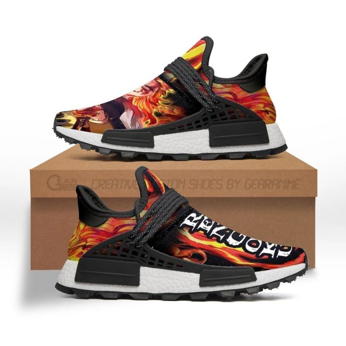 Demon Slayer Shoes Rengoku Shoes Skill Anime Sneakers - NMD Sneakers For Fan