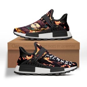 Demon Slayer Tanjiro Shoes Fire Breathing Anime Sneakers - NMD Sneakers For Fan