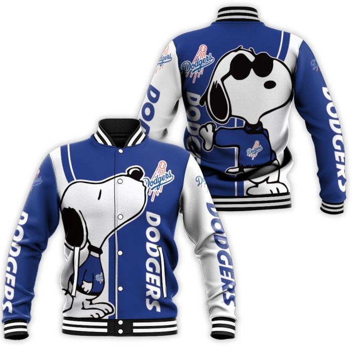 Dodgers Snoopy Lover 3D Printed Baseball Jacket