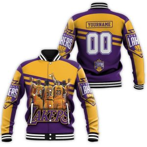 Los Angeles Lakers Logo NBA Western Conference NBA Baseball Jacket BJ1986