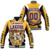 Los Angeles Lakers Player Photo Logo Western Conference Baseball Jacket