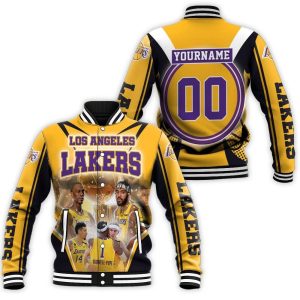Los Angeles Lakers Player Photo Logo Western Conference Baseball Jacket BJ2001