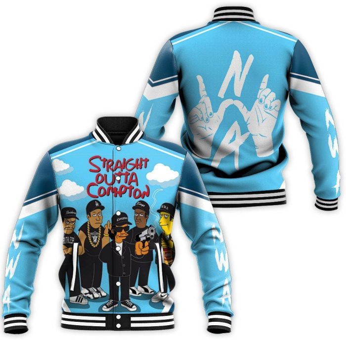 N.W.A. Straight Outta Compton The Simpson Style Baseball Jacket