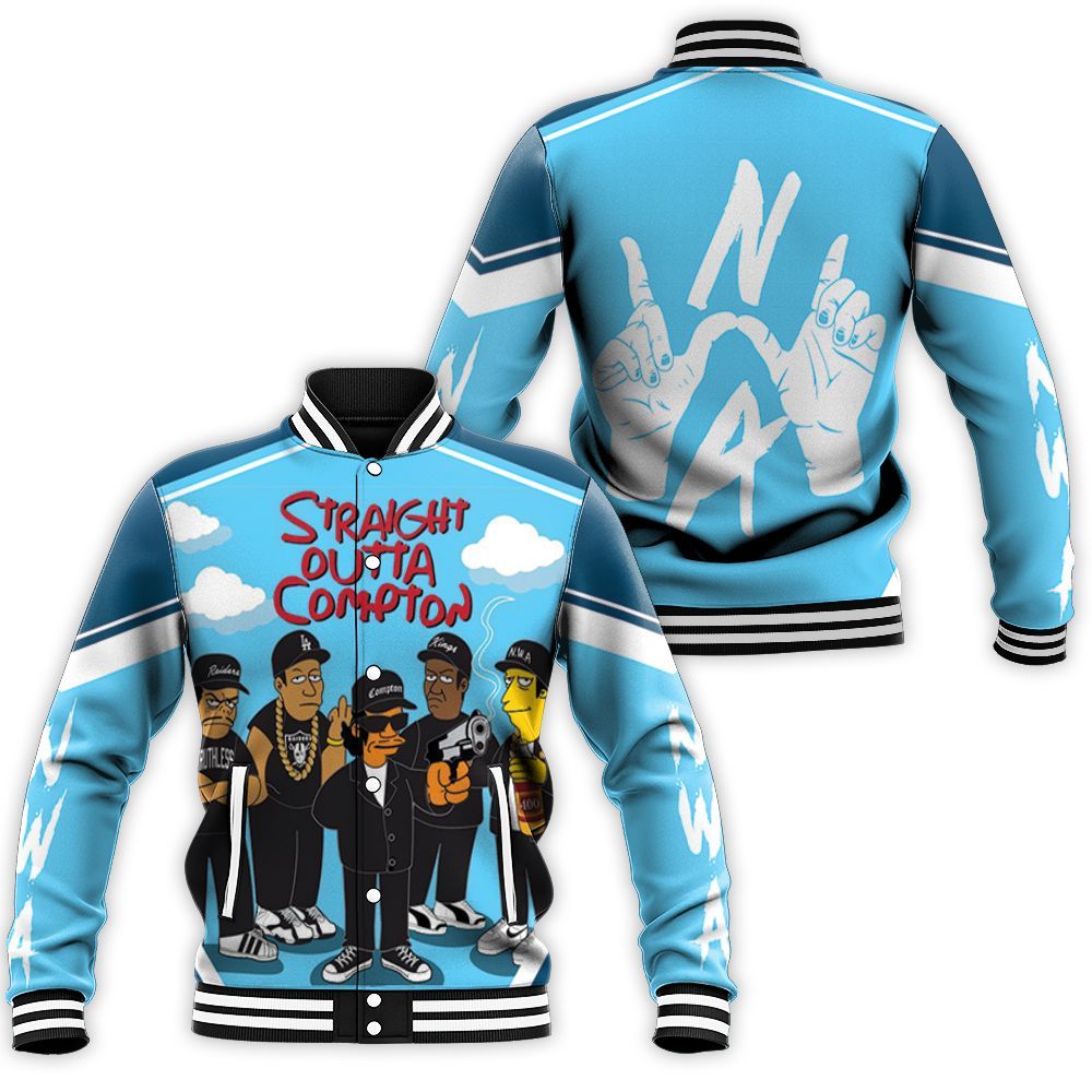 N.W.A. Straight Outta Compton The Simpson Style Baseball Jacket BJ0920 ...