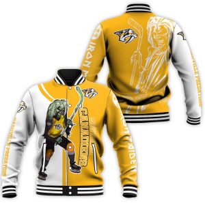 Nashville Predators And Zombie For Fans Baseball Jacket