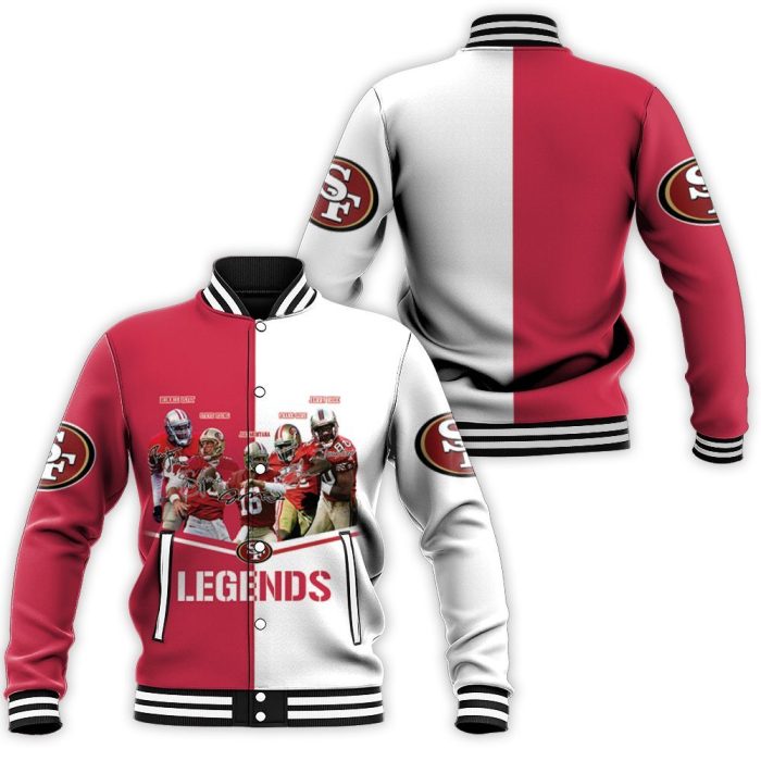 San Francisco 49Ers Legends 3D Baseball Jacket