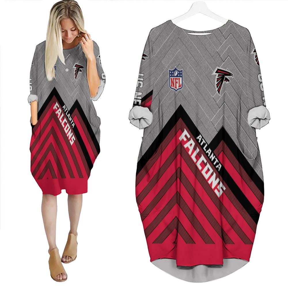 Atlanta Falcons 3D Batwing Pocket Dress PD236
