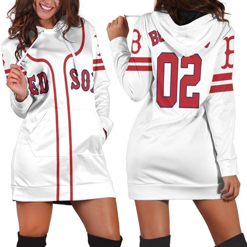 Boston Red Sox Xander Bogaerts #02 Great Player Mlb Player White 2019 3D Hoodie Dress