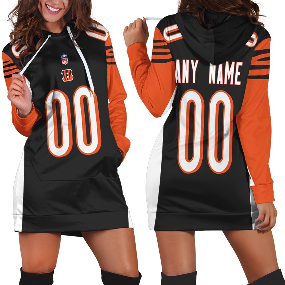 Cincinnati Bengals Nfl American Football Team Black 2019 3D Custom Gift For Bengals Fans Hoodie Dress