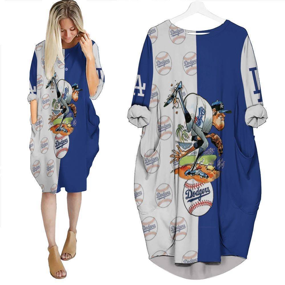 Dustin May 85 La Dodgers Batwing Pocket Dress PD818