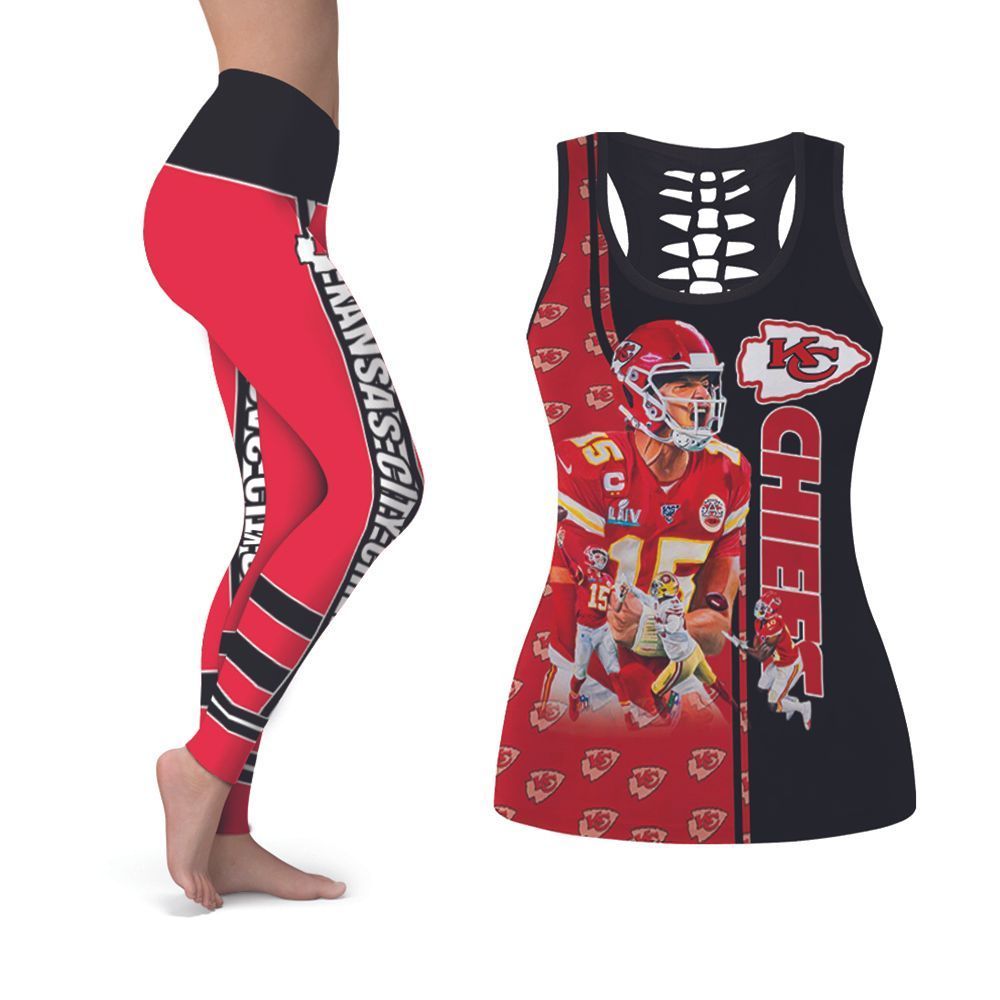 Kansas City Chiefs Travis Kelce #87 Great Player NFL American Football Tank Top And Legging Set Gift For Chiefs Fans
