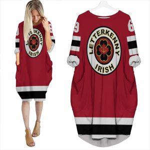 Letterkenny Irish Nhl 2020 Red Batwing Pocket Dress PD1093