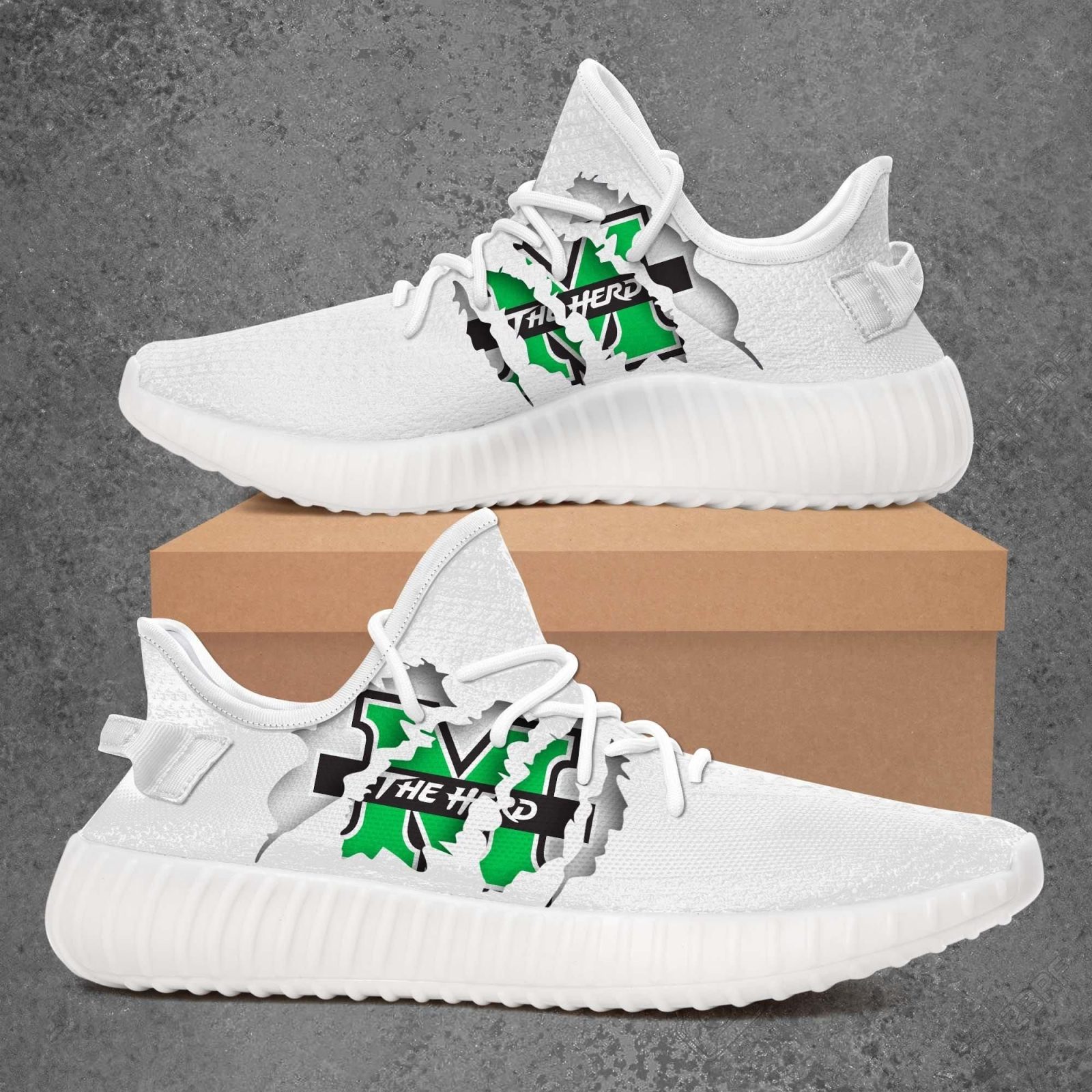 Marshall Thundering Herd NCAA Teams Sport Teams Top Branding Trends Custom Perfect Gift For Fans Shoes Yeezy v2 Sneakers
