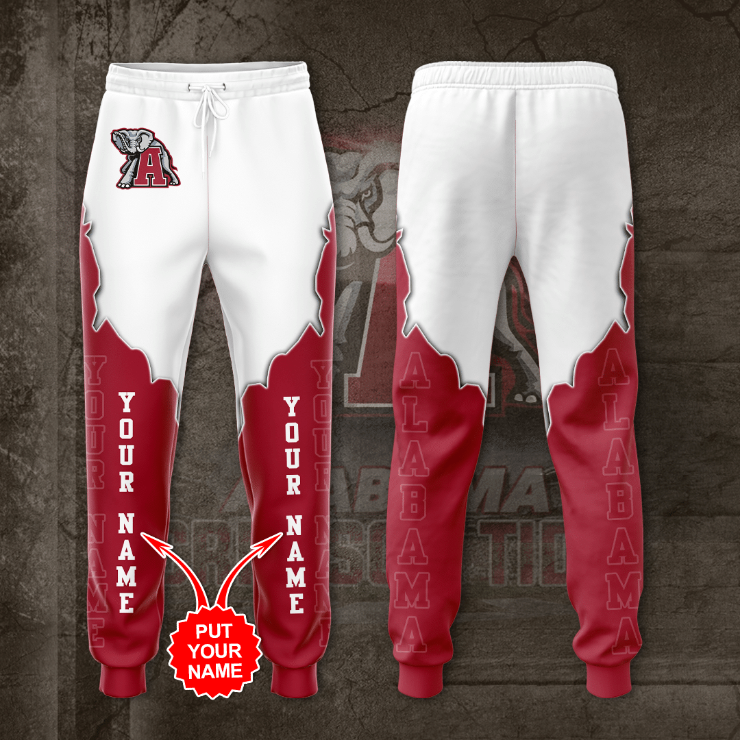 Personalized Alabama Crimson Tide Unisex Sweatpants For Fans SW299