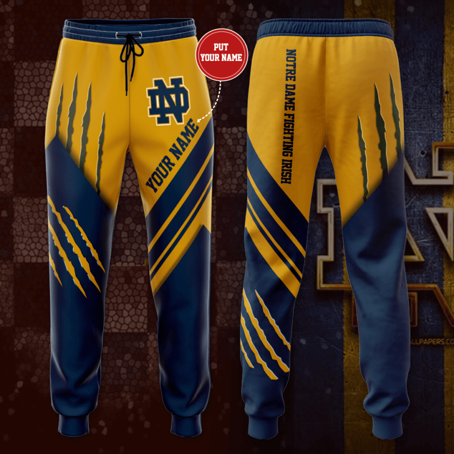 Personalized Notre Dame Fighting Irish Unisex Sweatpants For Fans SW356