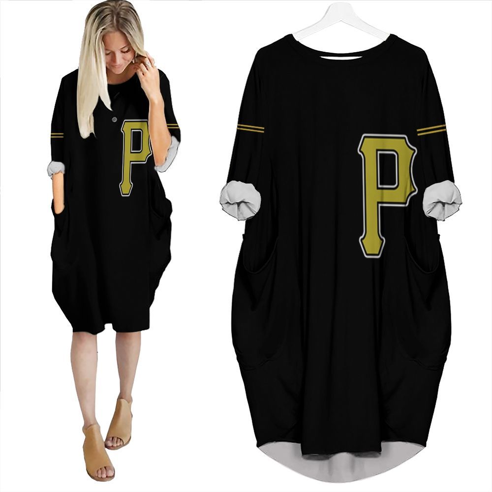 Pittsburgh Pirates Willie Stargell #8 Mlb Great Player Custom Black 2019 3D Batwing Pocket Dress