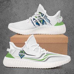 Seattle Sounders Fc Usl Yeezy Sneakers Sport Teams Top Branding Trends Custom Perfect Gift For Fans Shoes Yeezy Sneakers
