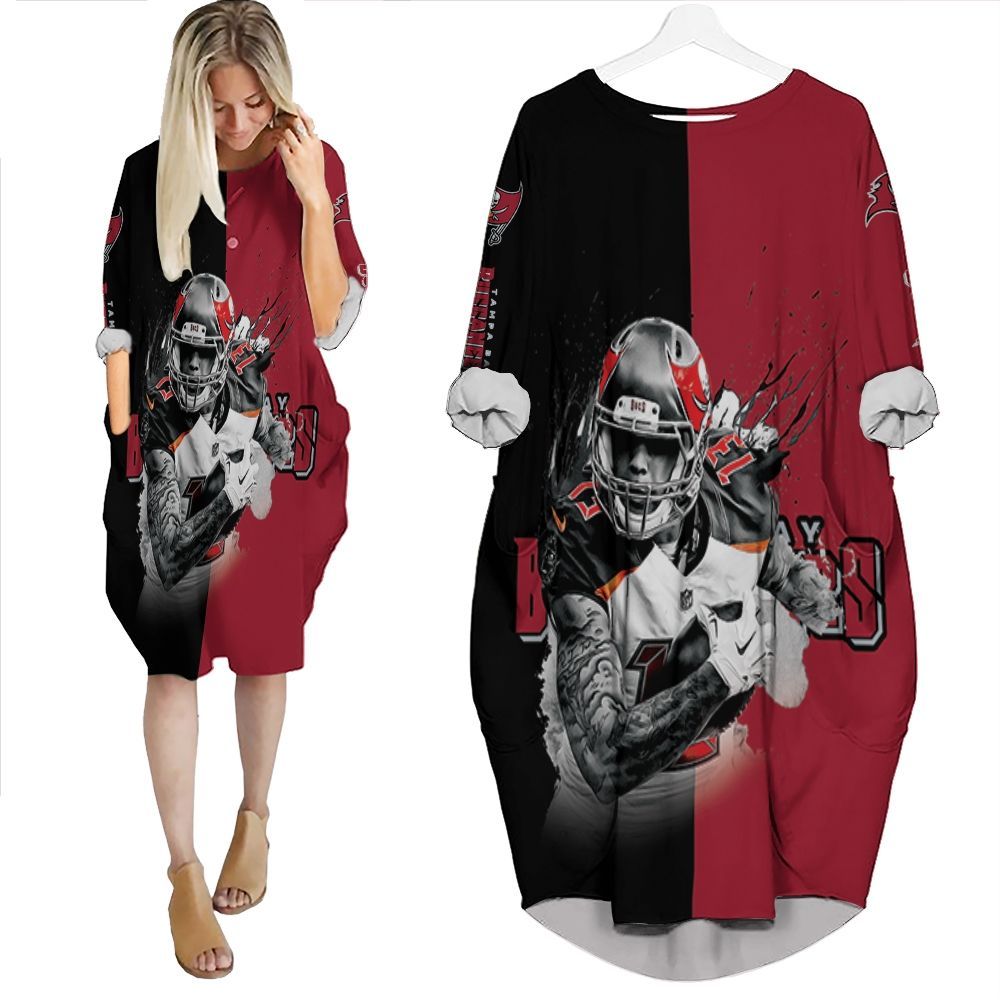 Tampa Bay Buccaneers Logo Best Player 3D Printed For Fans Personalized Batwing Pocket Dress PD2677