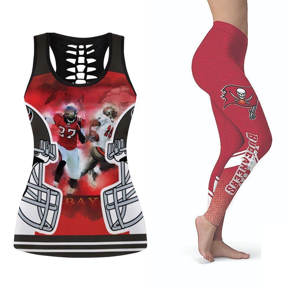 Tampa Bay Buccaneers Ronald Jones Ii #27 NFL American Football Tank Top And Legging Set Gift For Buccaneers Fans