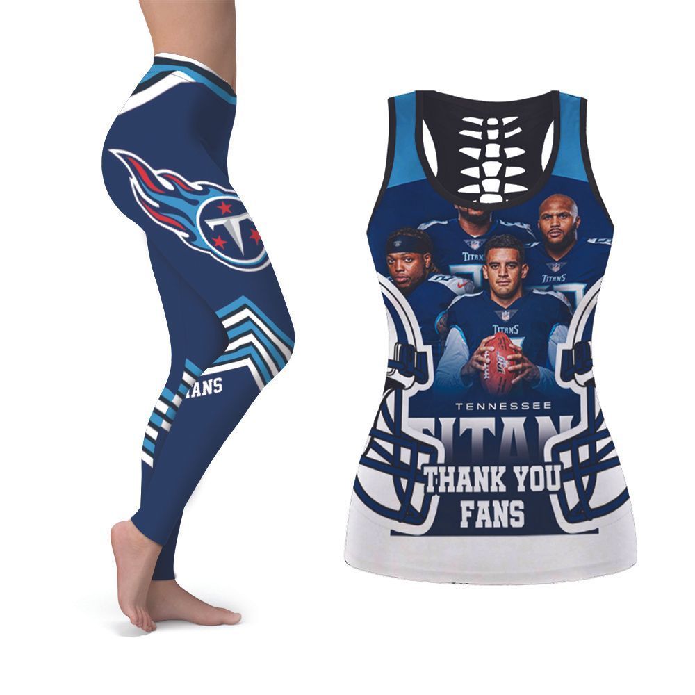 Tennessee Titans Super Bowl Champions NFL American Football Tank Top And Legging Set Gift For Tennessee Titans Fans