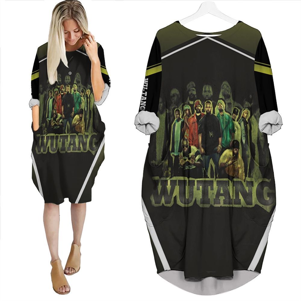 Wu Tang Clan Old School Underground Hip Hop Legend For Fan Batwing Pocket Dress PD3057
