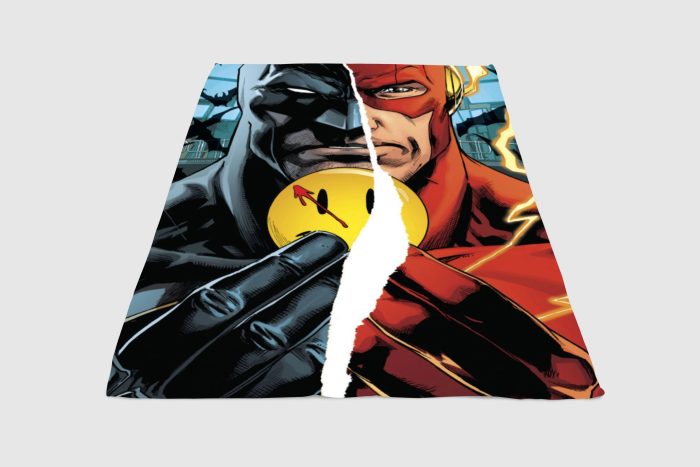 Batman The Flash The Button Fleece Blanket Sherpa Blanket