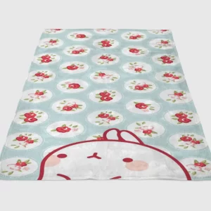 Blue And Teal Polka Dots Backgrounds Fleece Blanket Sherpa Blanket