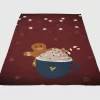 Chrismas Wallpaper Fleece Blanket Sherpa Blanket